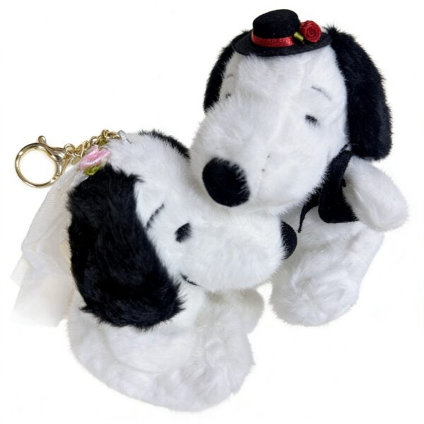 Llavero de Peluche Snoopy Novio y Novia