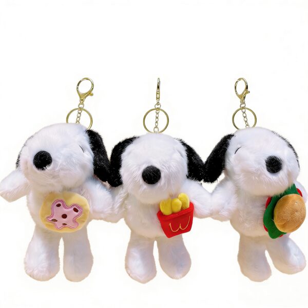 WF-1884 Llavero de Peluche SNOOPY con Comidas