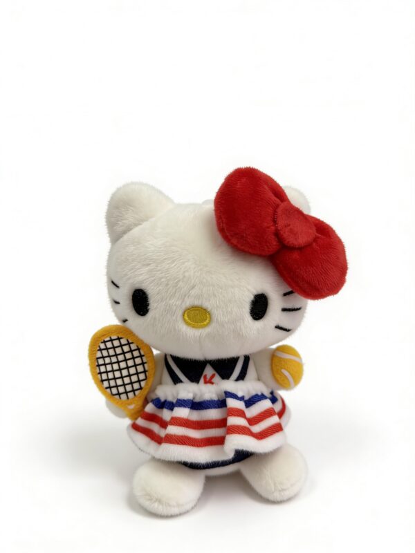 WF-1842 Llaveros de Peluche Kitty Tennis