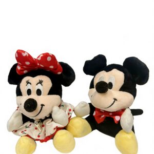 M1111 Llaveros de Peluche Mickey y Minnie